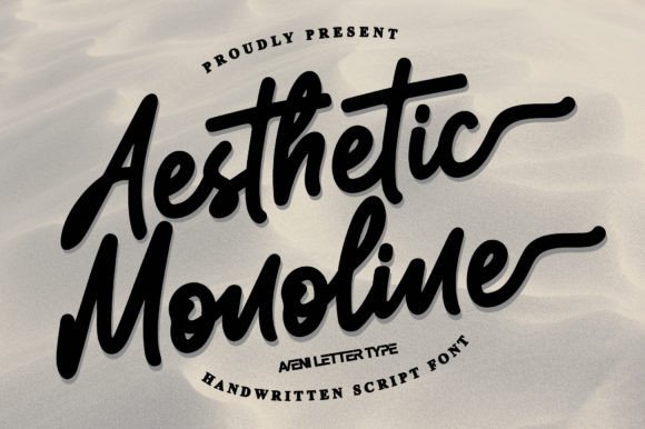 Aesthetic Monoline: A Bold & Elegant Script Handwritten Font