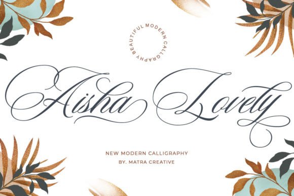 Aisha Lovely Script Font for Elegant Brand Identity Design