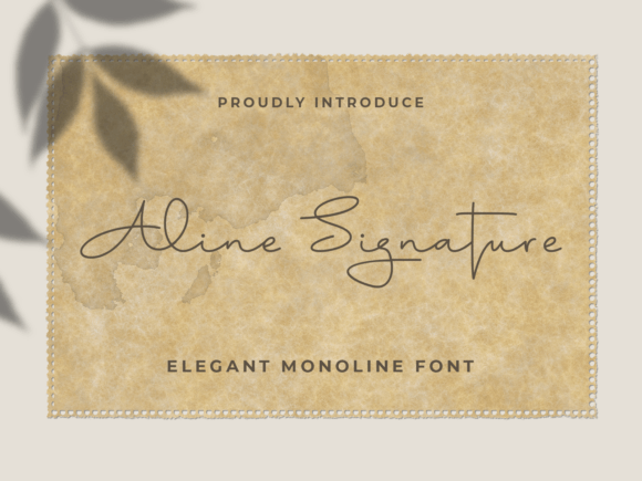 Aline Signature Font for Handmade Creatives