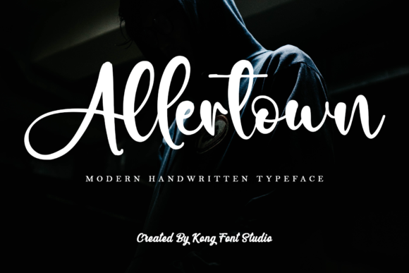 Allertown: A Modern Handwritten Script Font for Editorial Warmth