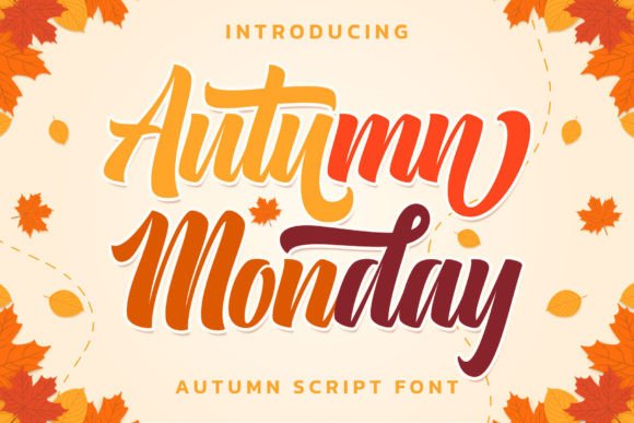 Autumn Monday: A Script Font for Elegant Handmade Creations