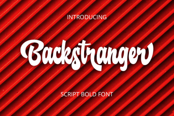 Backstranger: A Playful Handwritten Script Font for Editorial Charm