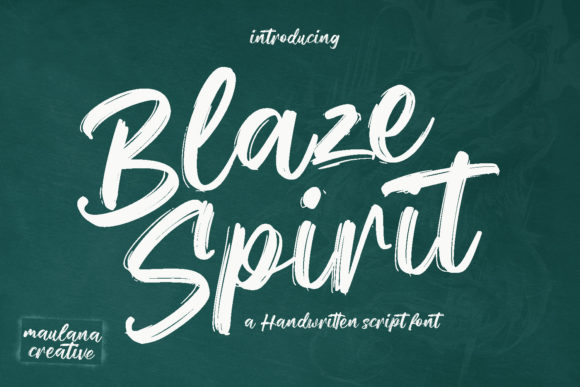 Blaze Spirit Font: A Fancy Brush Script for Handmade Charm