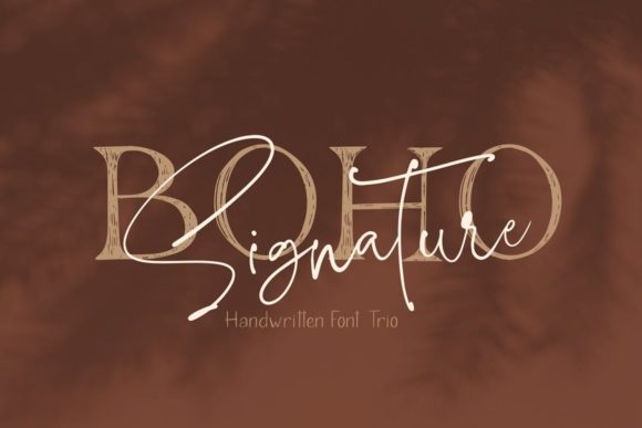 Boho Signature Trio: A Versatile Font for Creative Branding