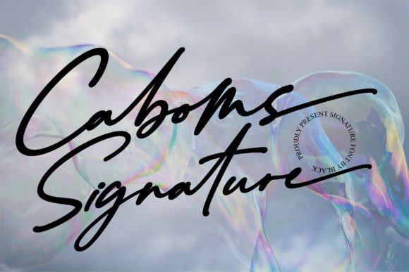 Caboms: A Modern Signature Script Font for Thoughtful Design
