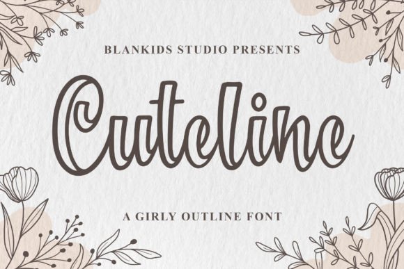 Cuteline: A Playful Script Font for Creative Makers