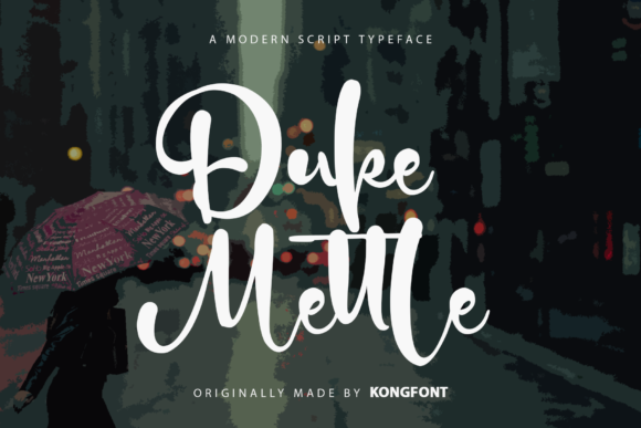 Duke Mettle: A Playful Handwritten Script Font for Modern Brands