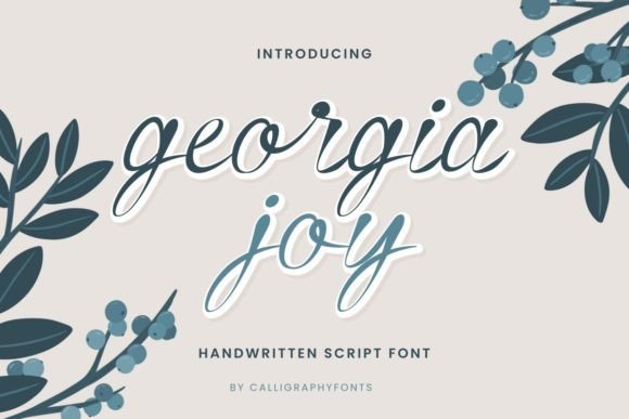 Georgia Joy: A Script Font for Creative Campaigns