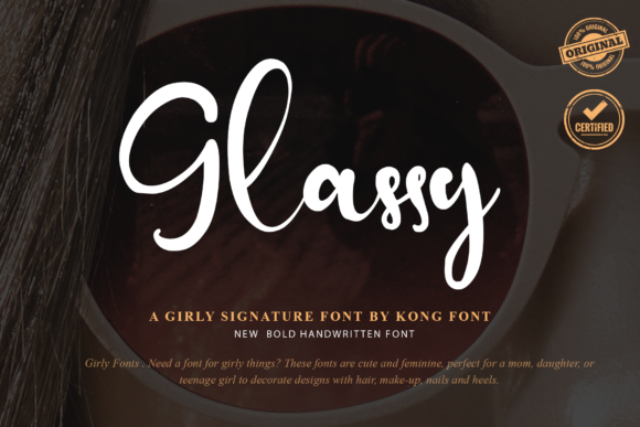 Glassy: A Playful Handwritten Script Font for Campaign Design