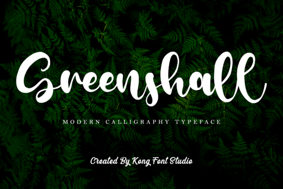 Greenshall Handwritten Script Font for Makers