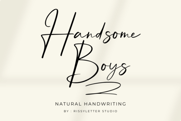 Handsome Boys: The Perfect Script Font for Small Business Branding