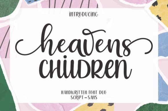 Heavens Children Duo: A Playful Script Handwritten Font That Delivers