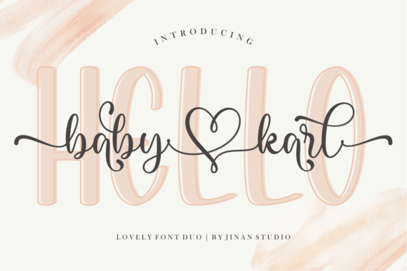 Hello Baby Karl Duo: A Romantic Font for Editorial Design
