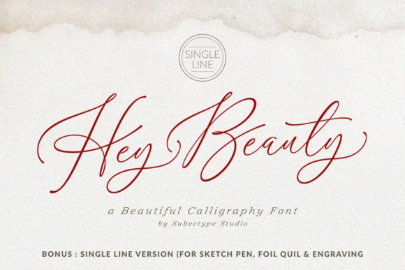 Hey Beauty: A Script Font That Elevates Your Brand