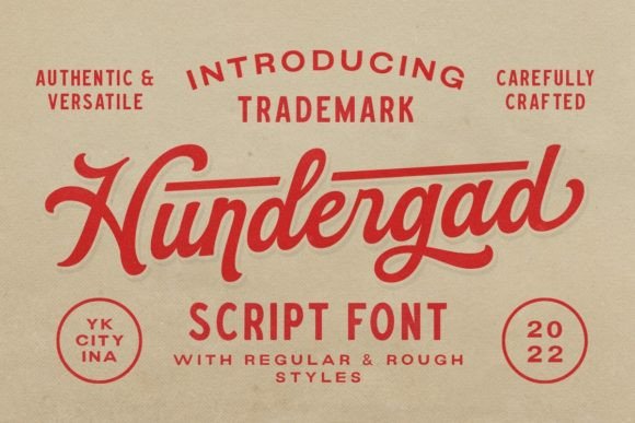 Hundergad: A Vintage Script Font for Elegant Branding