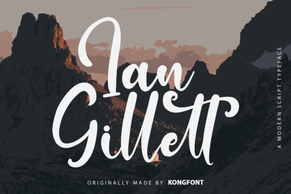 Ian Gillett Handwritten Script Font for Makers