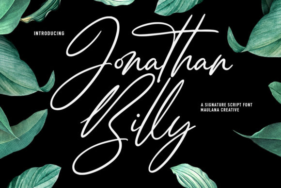 Jonathan Billy: A Script Font for Dynamic Branding and Web Design