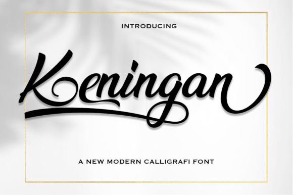 Keningan: A Script Handwritten Font for Creative Makers