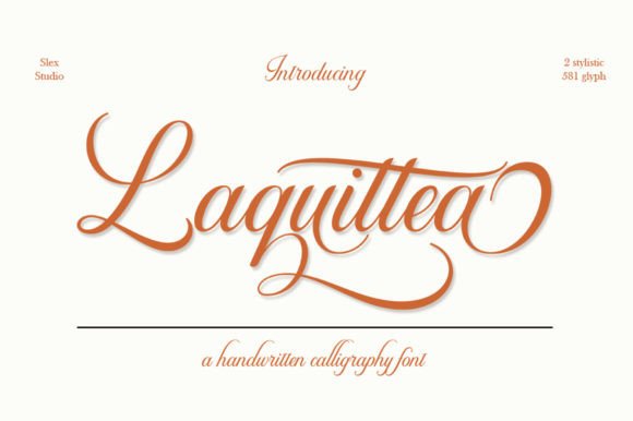 Laquittea: A Script Font for Timeless Editorial Design