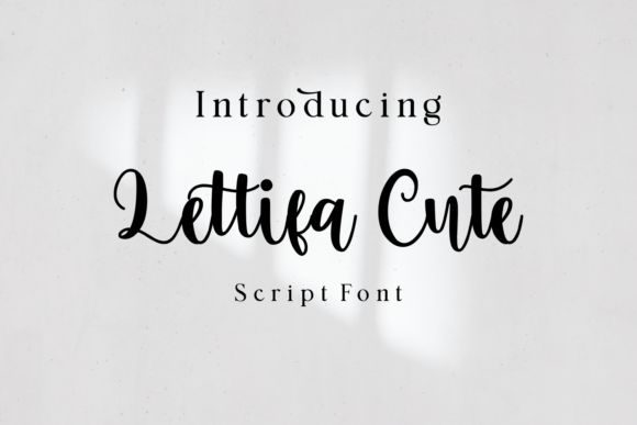 Lettifa Cute Script Font for Handmade Holiday Magic