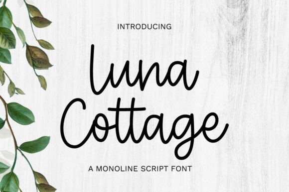Luna Cottage: A Script Font for Elegant Web Design