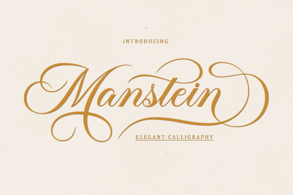 Manstein: A Slim Script Font for Creative Branding and Design