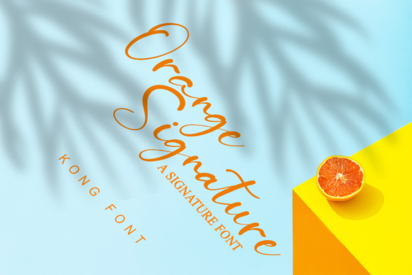 Orange Signature: A Playful Script Font for Thoughtful Design