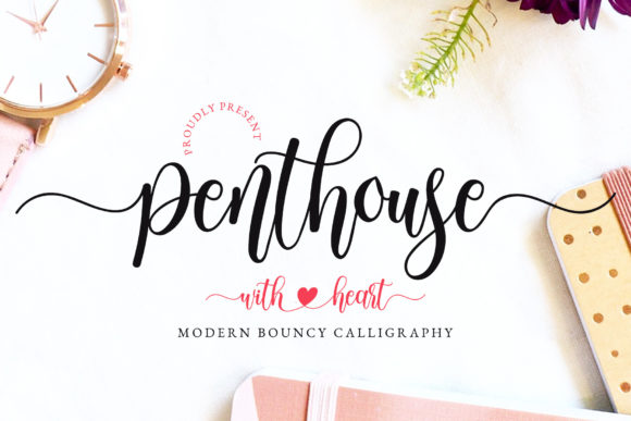 Penthouse: A Script Font for Elegant Branding and Web Design