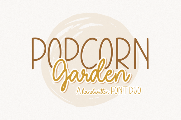 Popcorn Garden Duo: A Fun and Cute Handwritten Font Duo for Editorial Design