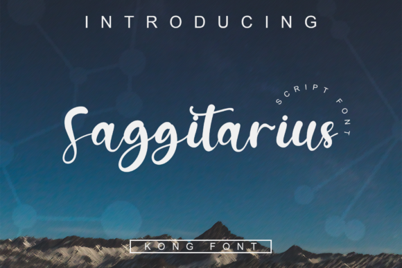 Saggitarius: A Modern Script Font for Thoughtful Editorial Design