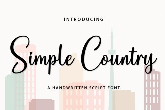 Simple Country: The Elegant Script Font for Small Business Branding