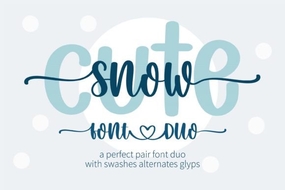 Snow Cute Duo: A Versatile Script Handwritten Font