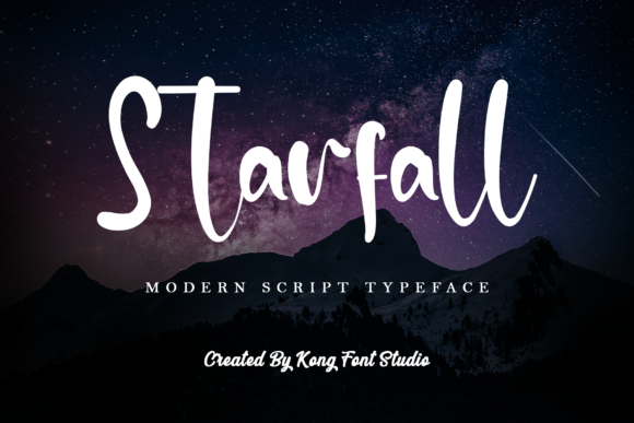 Starfall: A Modern Handwritten Script Font for Editorial Warmth