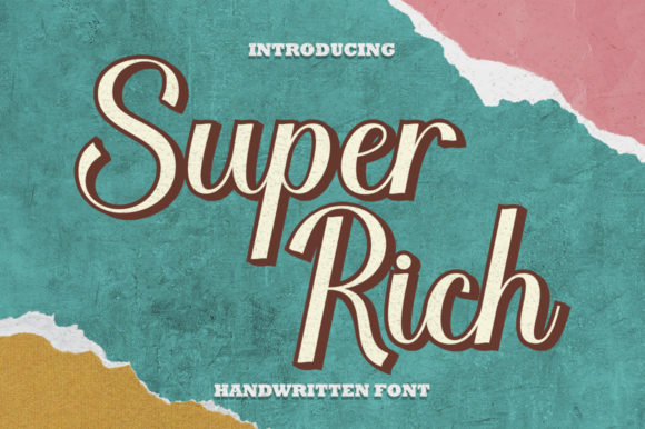 Super Rich Script Font for Handmade Branding
