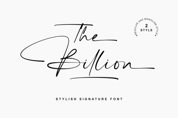 The Billion: A Script Font for Impactful Digital Branding